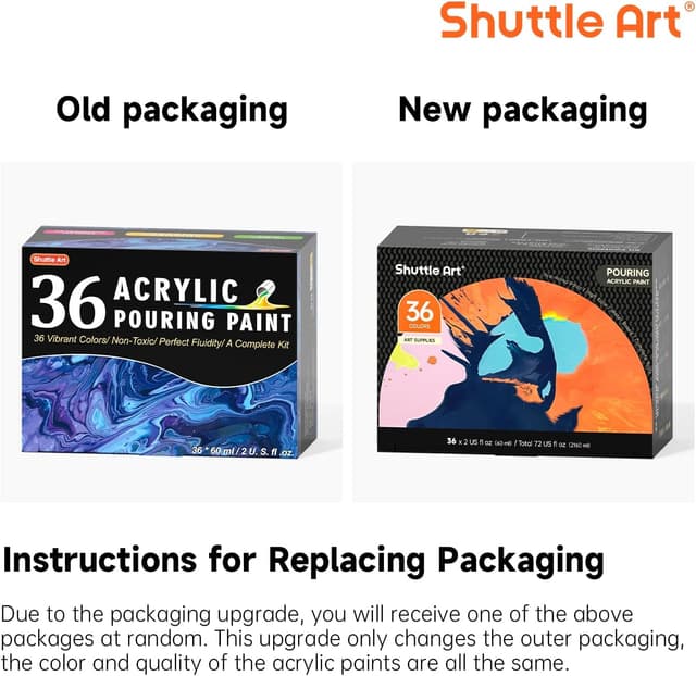 Thumbnail 1 de Shuttle Art Pouring Acrylfarben 36er 🎨