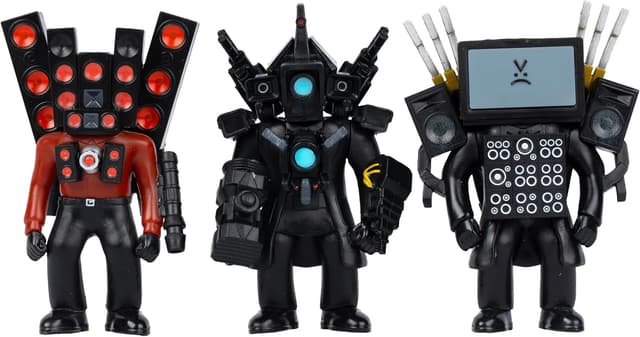 Detalle 2 de Skibidi Toilet Titan 3 pezzi neri