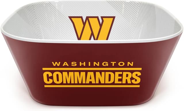 Detalle de YouTheFan NFL Officially-Licensed Large Party Bowl (100% Melamine, BPA-Free) for Game Day Snacks