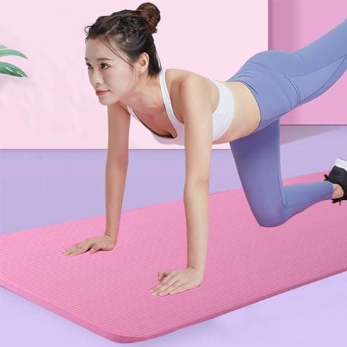 Detalle de smallrun Esterilla Yoga Antideslizante NBR Morado de 10 mm (183 x 61 cm)