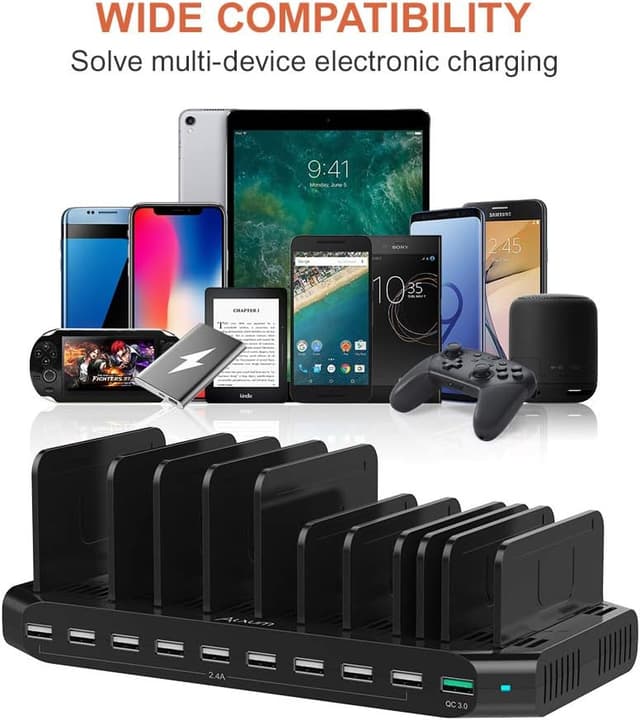 Thumbnail 4 de Alxum 10 Porte Stazione di Ricarica 60W