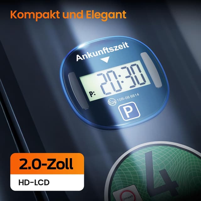 Detalle 2 de Gooofly Elektronische Parkscheibe Automatisch 2 Batterien
