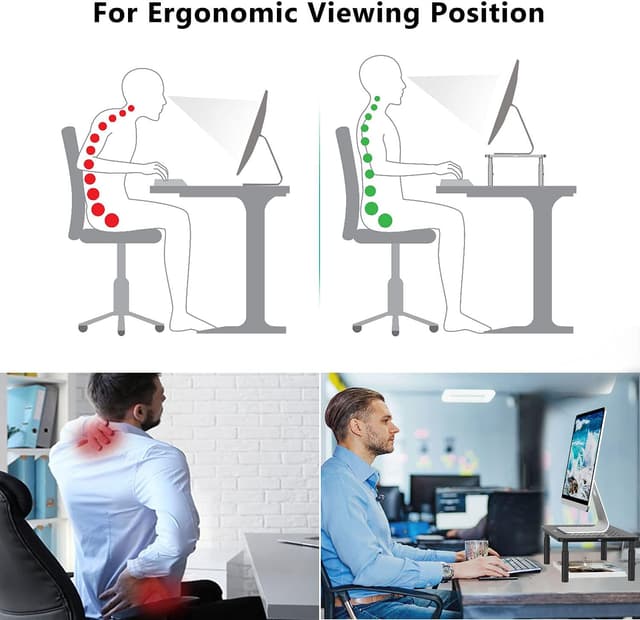 Thumbnail 4 de WALI STT003 Monitor Stand 44 lbs