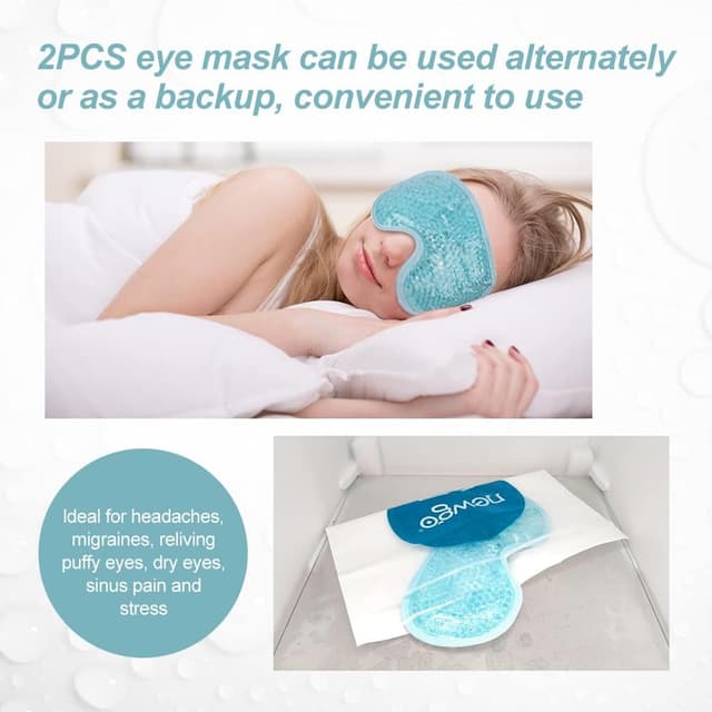 Detalle 2 de NEWGO Cooling Eye Mask 2-pack for puffy eyes 😴
