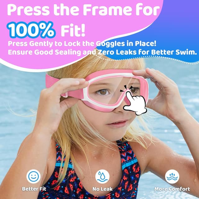 Thumbnail 6 de Vvinca Kids Swimming Goggles 2-Pack