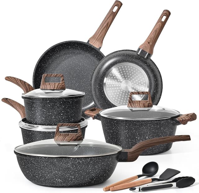 Detalle de Terlulu 13‑piece nonstick cookware set