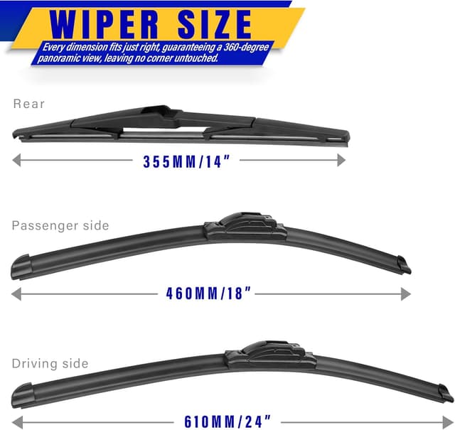 Detalle 2 de 3 Wipers Replacement Set 24"/18"/14"