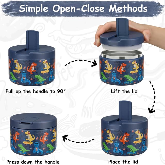 Thumbnail 1 de Pawtong 12oz Insulated Food Jar for Kids 🍱