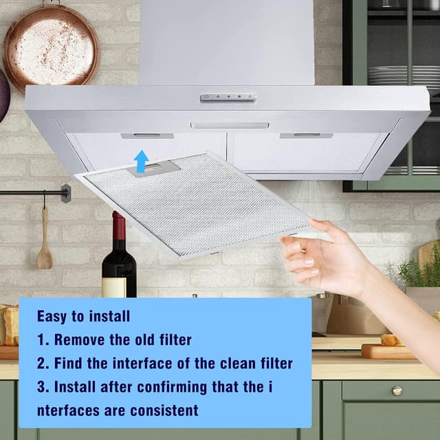 Detalle 2 de Aluminium Fettfilter 320 x 260 mm, 2er-Set