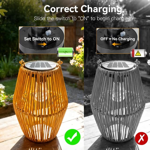 Detalle de Ollny solar garden lanterns 2-pack