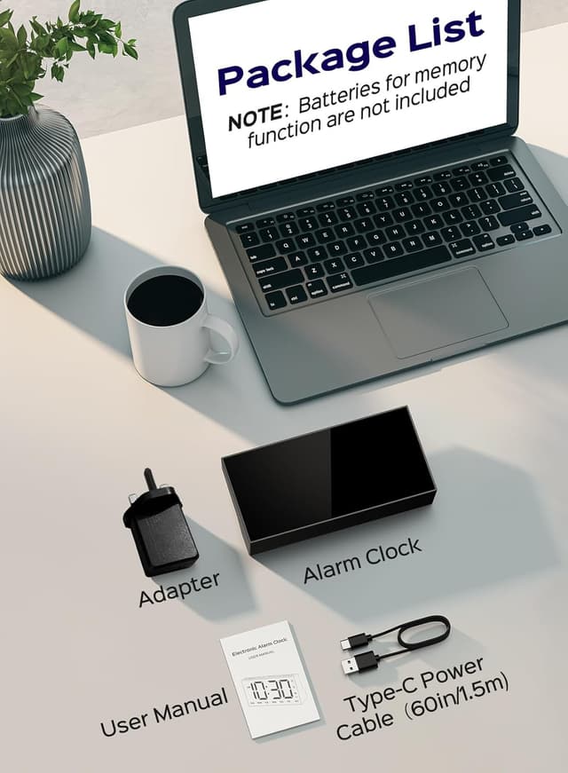 Thumbnail 6 de GOLOZA Digital Alarm Clock with USB