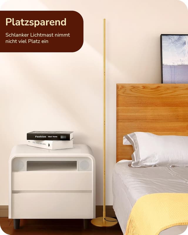 Detalle 1 de EDISHINE Stehlampe 146 cm dimmbar