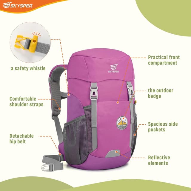 Thumbnail 4 de SKYSPER Wanderrucksack Kinder 15L