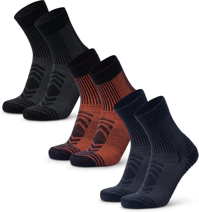 Detalle de DANISH ENDURANCE Merino Wandersocken 3 Paar