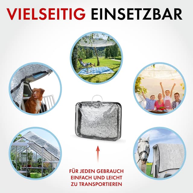 Detalle de WALSER Stay Cool rete parasole anti UV e anti calore 3x4 m 31095