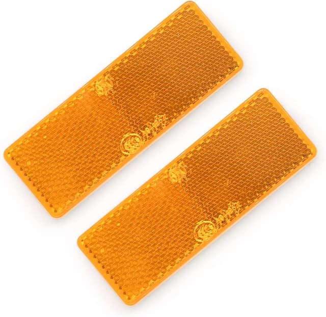 Detalle de ETUKER 2er Pack runde Reflektoren für Anhänger und Torpfosten (selbstklebend)