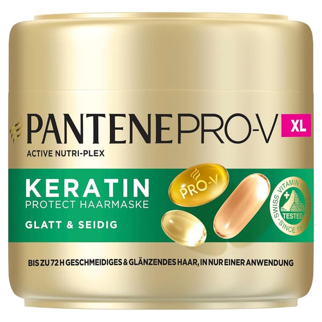 Detalle de Pantene Pro-V Glatt & Seidig Keratin Protect Haarmaske 500 ml 💇♀