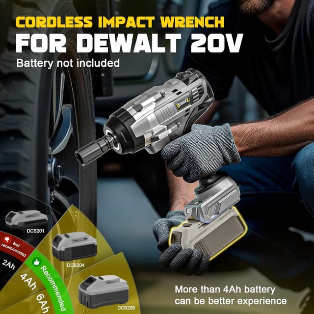 Thumbnail 3 de DIYtoolifz Cordless Impact Wrench 1700 Ft-lbs