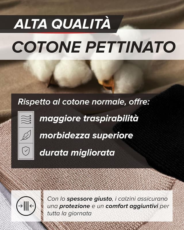 Detalle 2 de vitsocks Calzini per Diabetici Extra Larghi senza Elastico da Uomo (3 paia) in cotone morbido