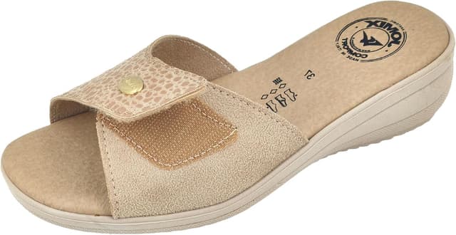 Detalle 2 de JOMIX ciabatte donna estive ortopediche da casa con chiusura a strappo