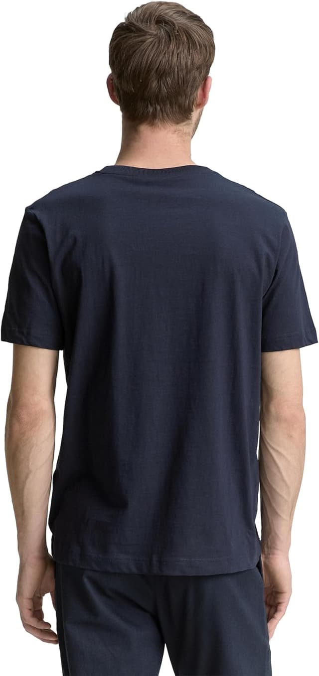 Detalle de TOM TAILOR 1046756 T-shirt da uomo a maniche corte: comfort per l’uso quotidiano