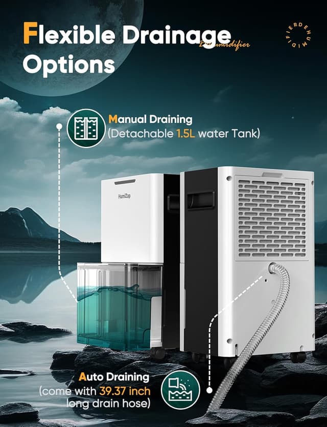 Detalle 2 de Dehumidifier for Home Damp and Laundry Drying ⌘