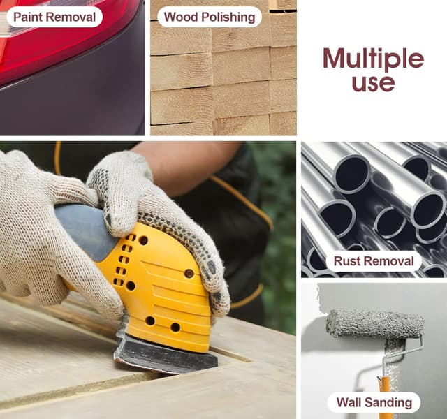 Thumbnail 5 de SATC Delta-Triangle 93mm Sanding Sheets 60-pack 🛠