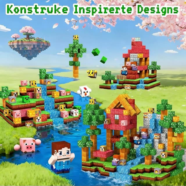 Detalle de Subtail 216 Teile Magnetische Bausteine 🧩