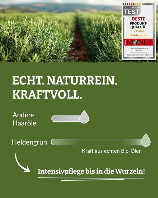 Detalle 2 de Heldengrün Rosmarin+ Haaröl hochdosiert