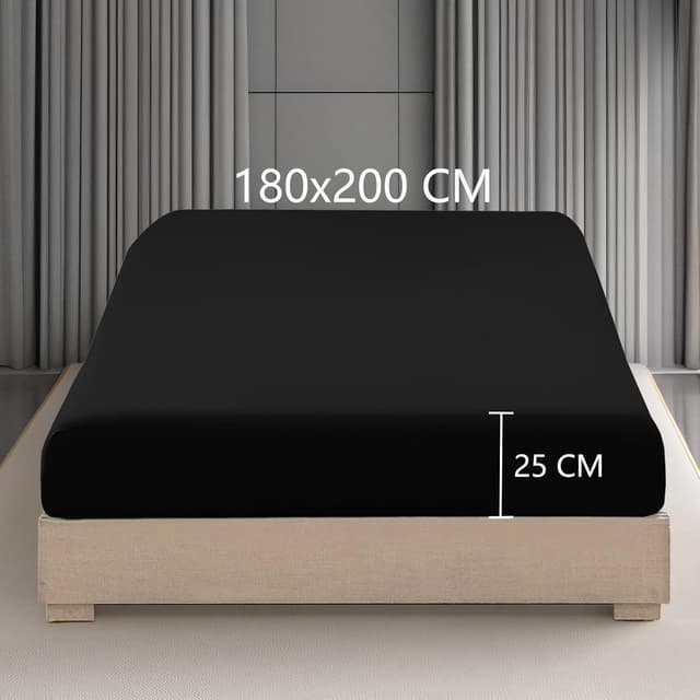 Detalle 2 de wyewye Drap housse microfibre 180 x 200 x 25