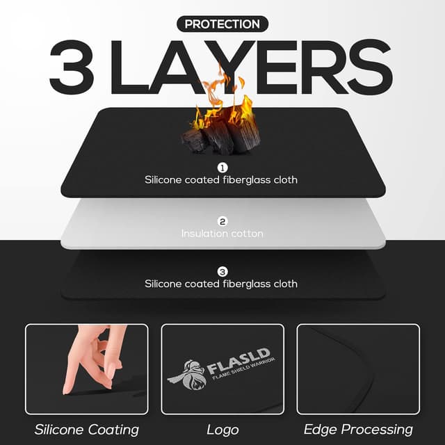 Thumbnail 6 de FLASLD Tappetino ignifugo per camino 63×99 cm