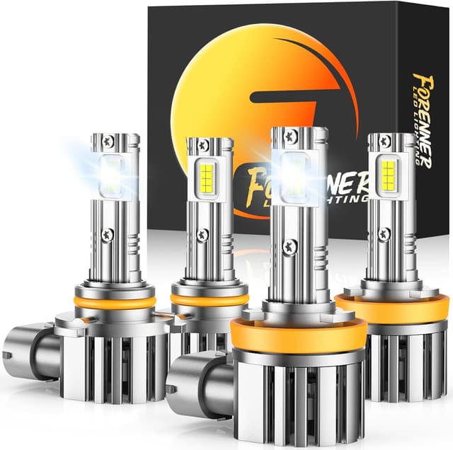 Thumbnail 6 de FORENNER H11 LED Bulbs (Pack of 2) – 6500K Cool White, IP68 Waterproof, 1:1 Fit for H11/H9/H8 Fog Lights