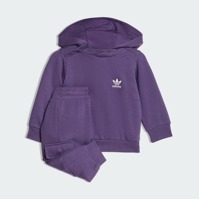 Imagen de Adidas Conjunto sudadera y pantalón cargo bebé Violeta en OfertitasTOP