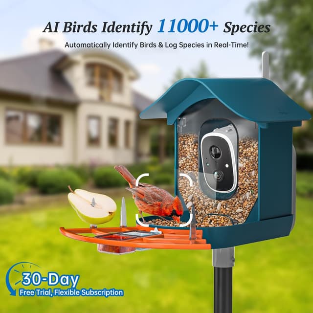 Detalle 2 de DOCOON 2K Bird Feeder Camera
