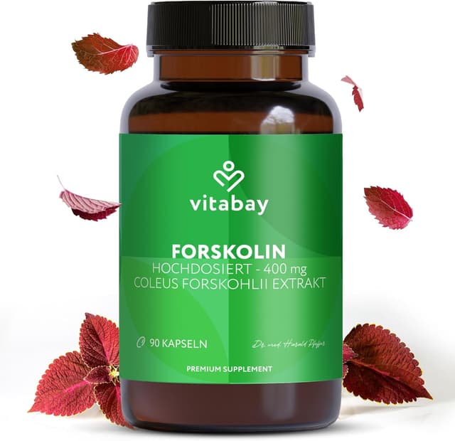 Detalle de Vitabay Forskolin 400 mg – 90 vegane Kapseln
