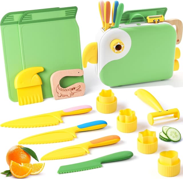 Detalle de Yeeammk 13PCS toddler knife set for learning 🍴