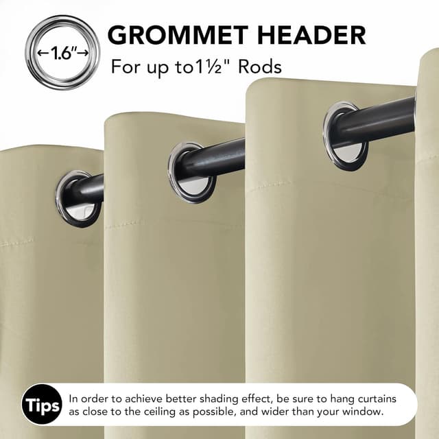 Thumbnail 6 de Deconovo Rideau occultant 140x260 cm 🪟