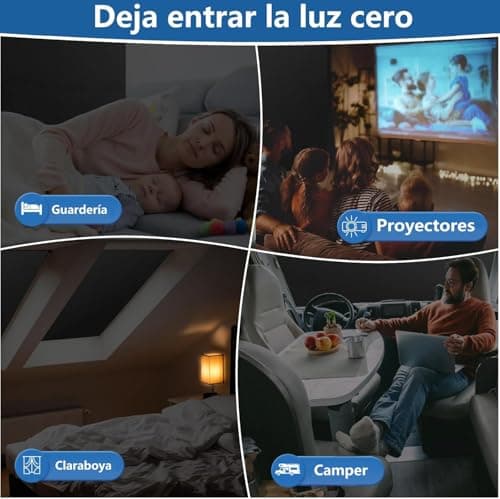 Detalle 1 de BKSAI Estor Opaco Magnético para Ventana 400x145cm 🛡