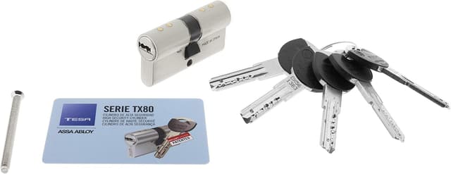 Detalle 2 de Tesa Assa Abloy TX80 TX853030N cilindro alta seguridad 30×30 mm 🔐