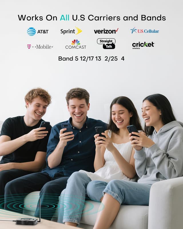 Thumbnail 2 de ZORIDA Cell Phone Booster 72dB