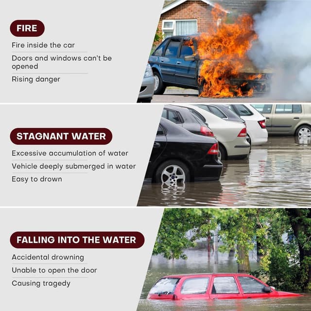 Thumbnail 6 de DSGKUU Car Safety Hammer 2-pack