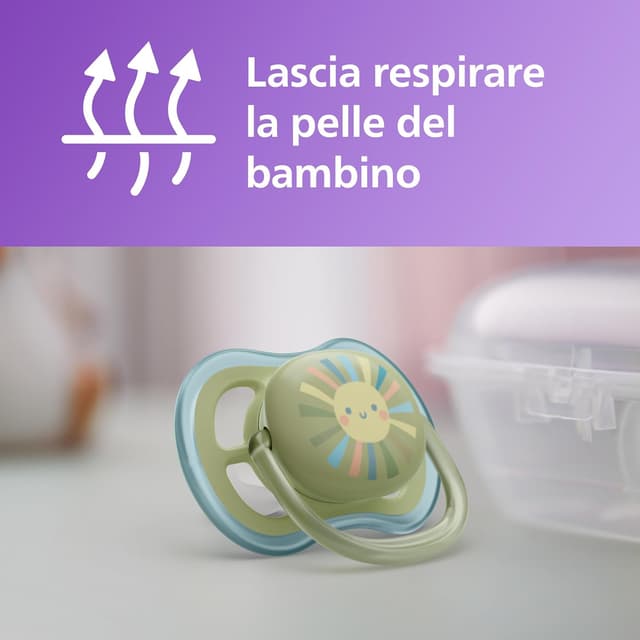 Detalle 2 de Philips Avent Natural Response Gift Set SCD837/10: biberon 125 ml T2 (0m+) con tettarella anticolica e ciuccio ultra air