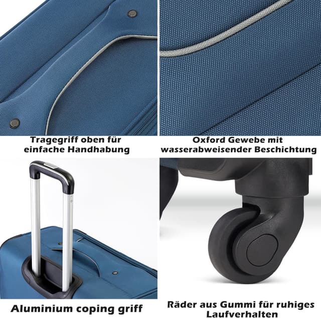 Thumbnail 5 de COOLIFE Reisekoffer 4 Rollen 80x48x35cm