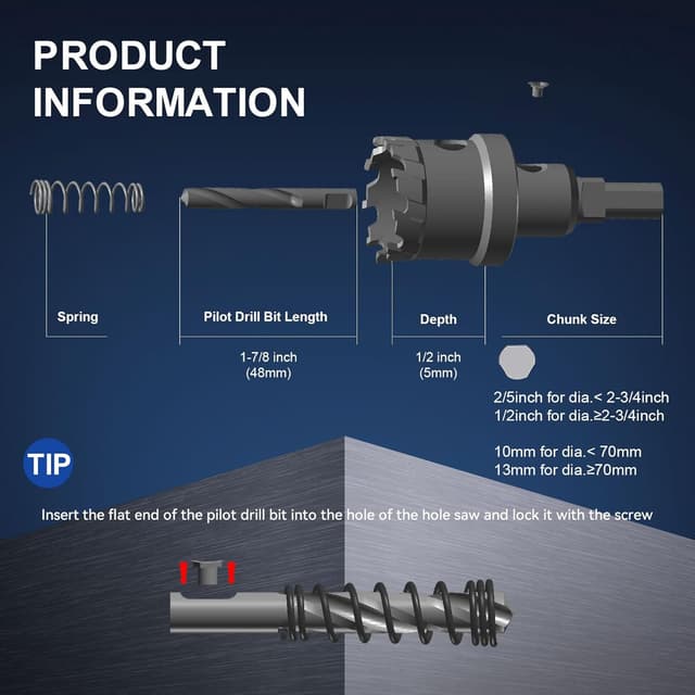 Thumbnail 4 de Mollom 75mm Heavy Duty Carbide Hole Saw