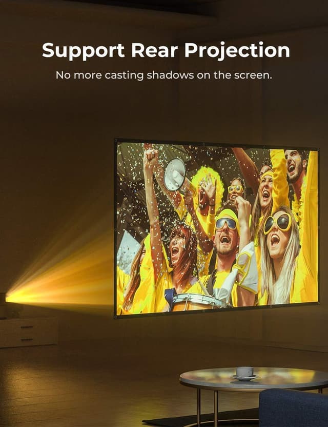 Detalle de AURZEN Leinwand Beamer 120 Zoll 3 m