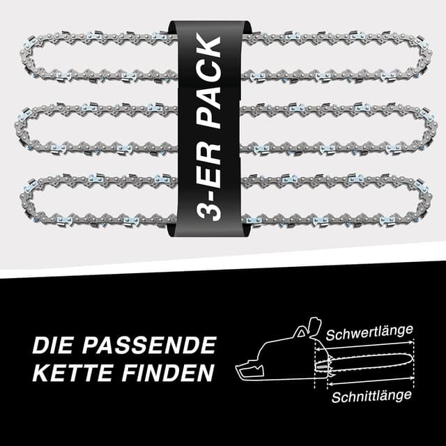 Thumbnail 6 de Tallox Sägeketten 3/8 Zoll 1,1 mm 52 TG 35 cm Schwert