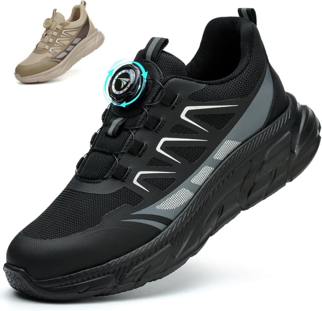 Detalle de RASEARY Sicherheitsschuhe mit Stahlkappe