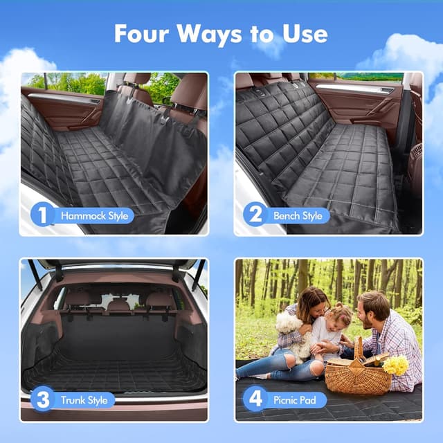 Thumbnail 5 de Hundedecke Auto Rückbank 148×135 cm