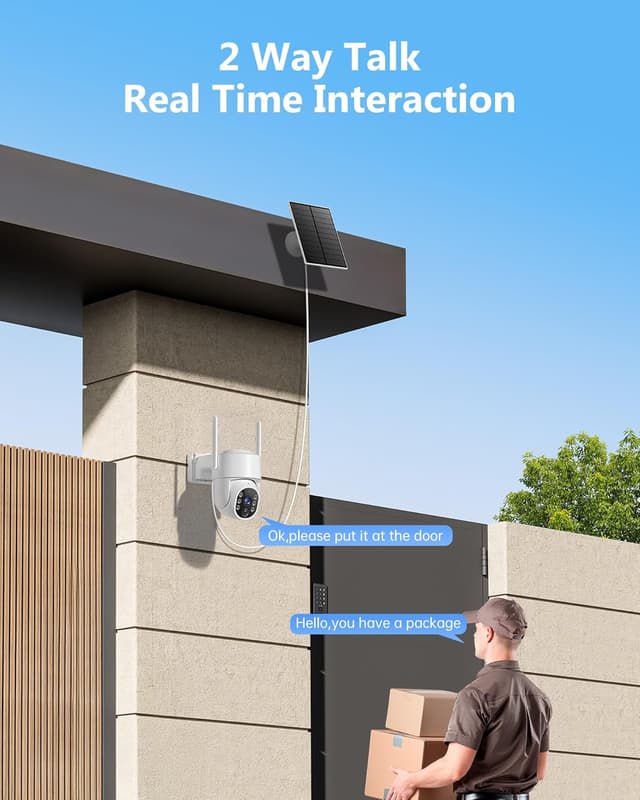 Thumbnail 4 de Gianteye 2K Wireless Outdoor Security Camera 2-pack