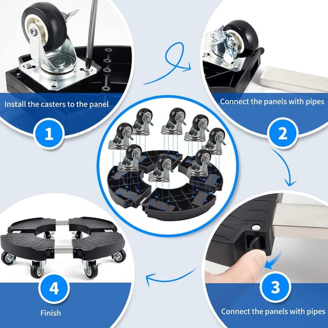 Thumbnail 5 de TreeGun 2 Pack Plant Caddy with Wheels Heavy Duty